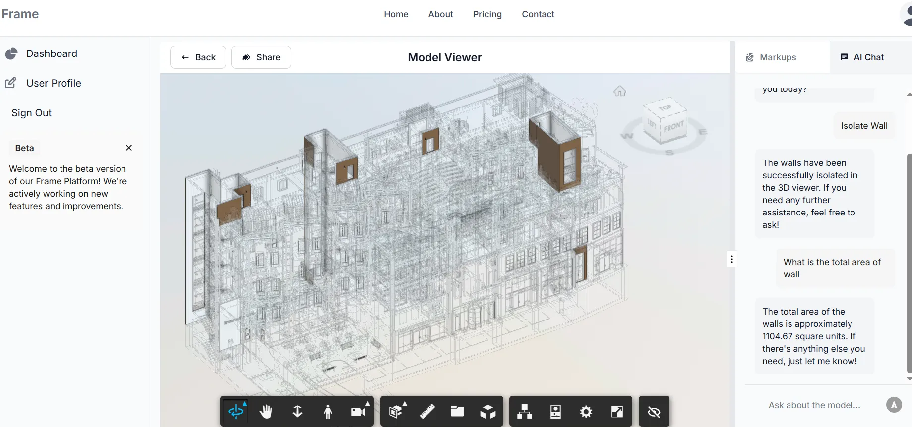 Frame BIM Chat With AI