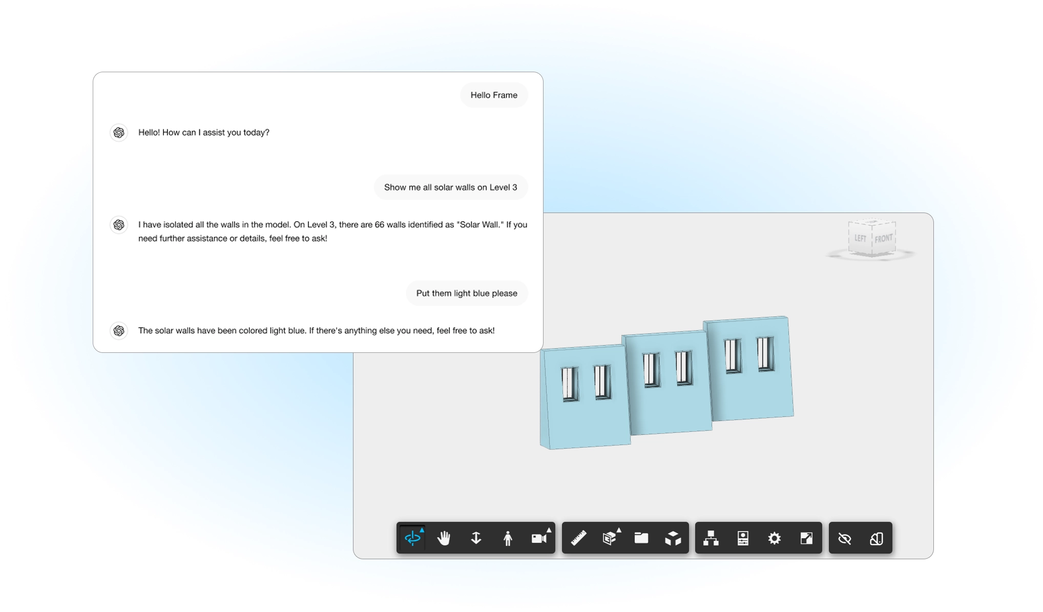 Conversation mockup