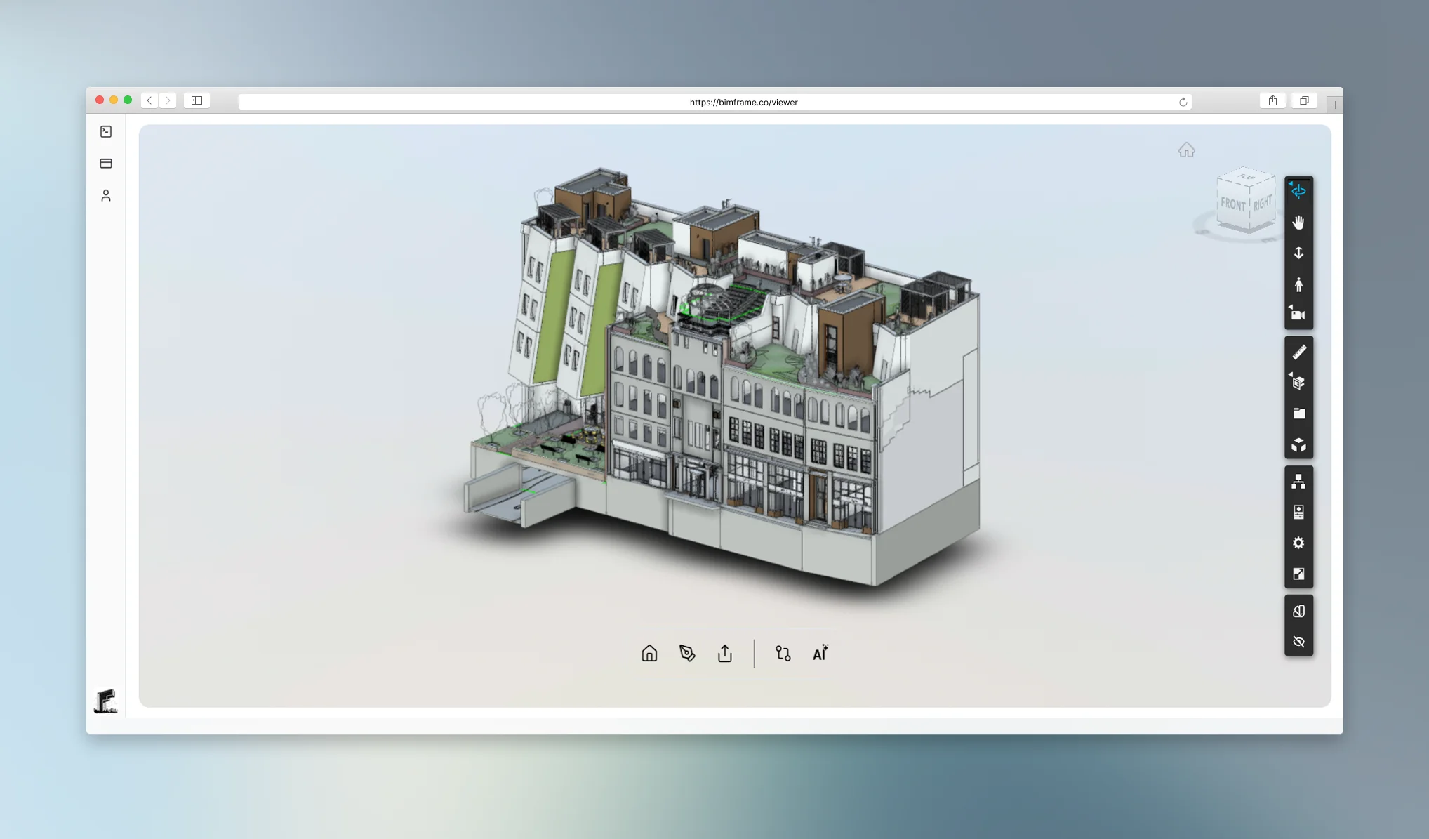 Frame web BIM viewer preview