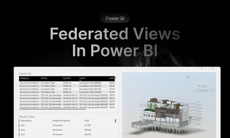 Federated ACC Models and Views in Frame and Power BI