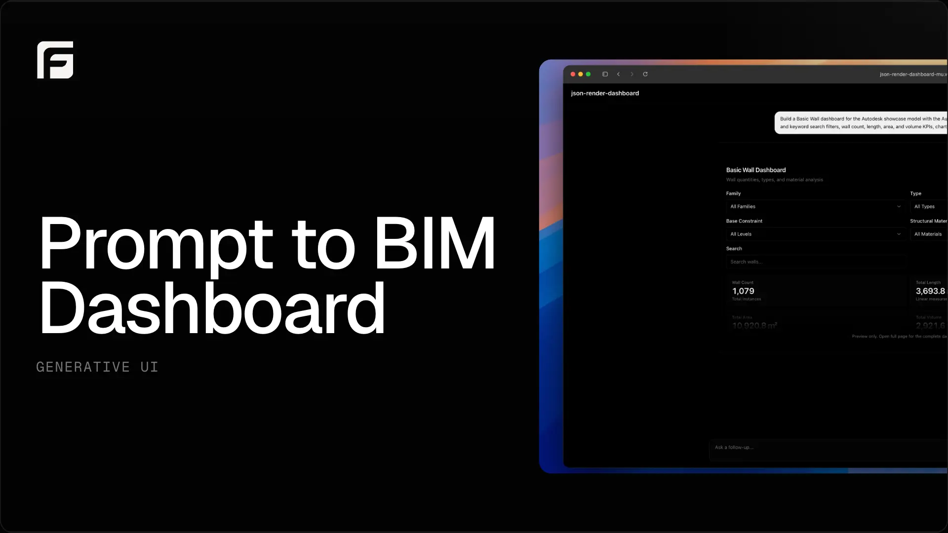 Generative UI Dashboards for BIM Models with json-render and APS Viewer ...