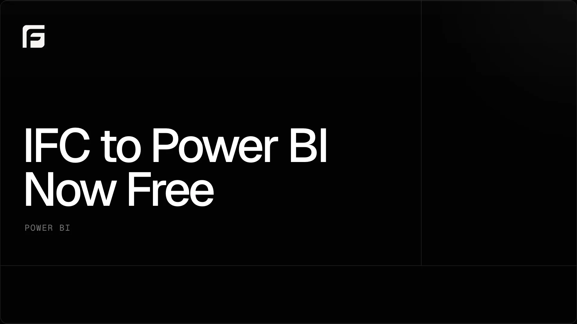 Power BI report built from an IFC model with the Frame viewer