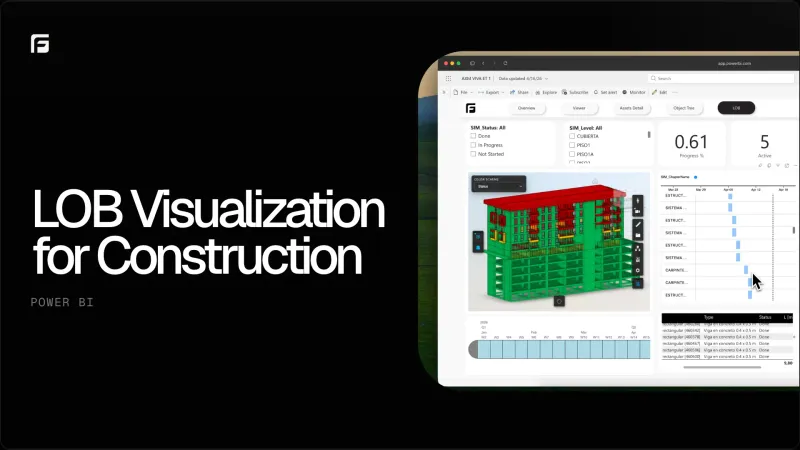 Line of Balance Visualization in Power BI for Construction Schedules