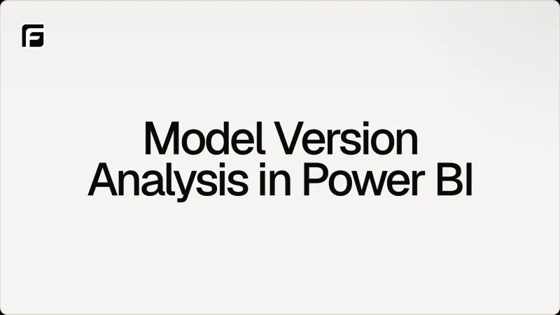 Model Version Analysis in Power BI: Frame and ACC/Forma Templates